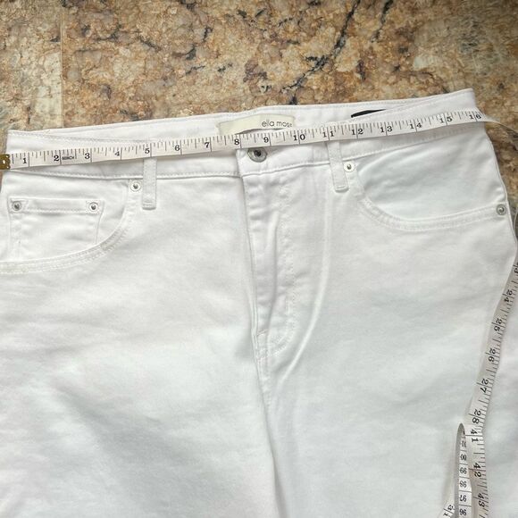 Ella Moss White High Waist Straight Jean - Picture 6 of 8